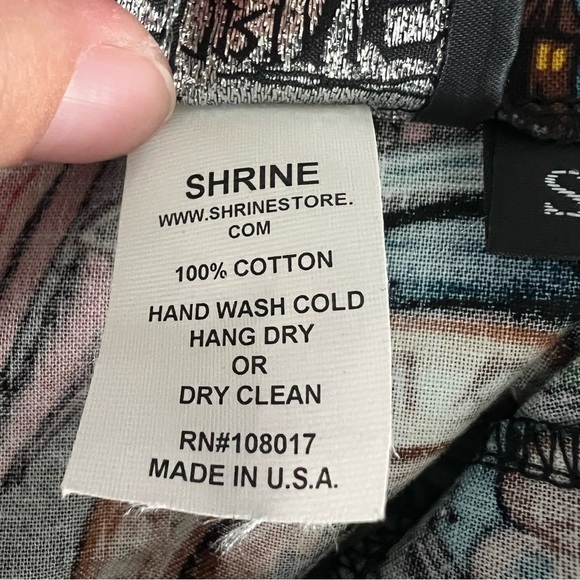 Shrine Of Hollywood Vintage Cocktail Dress Classic Monster Print - Picture 4 of 12